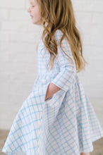 Load image into Gallery viewer, Emile Dress in Blue Picnic 