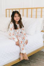 Load image into Gallery viewer, 2 Piece Kids Bamboo Pajama Set in Santa Angels