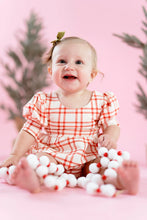 Load image into Gallery viewer, Puff Romper in Scarlet Plaid