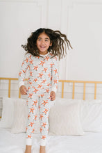Load image into Gallery viewer, 2 Piece Kids Bamboo Pajama Set in Santa Angels
