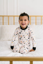 Load image into Gallery viewer, 2 Piece Kids Bamboo Pajama Set in Spooky Scenes