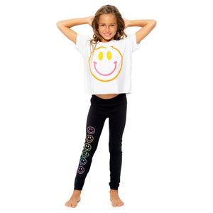 Colorful Smiley Face Tee