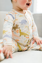 Load image into Gallery viewer, Bamboo Unisex Baby Snap Pajama  in Dainty Dino